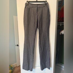Express Women's Gray Pinstripe Trousers
